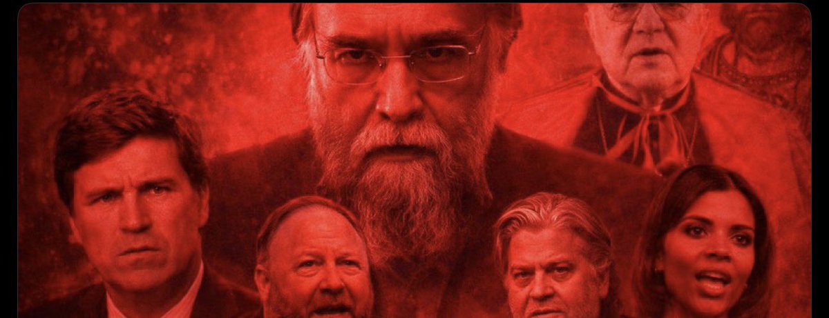 jacktronprime's tweet photo. This is a must read to truly understand what is happening on the right.

This is a concerted effort by Alexander Dugin, Tucker Carlson, Fuentes, and Steve Bannon to break up the evangelical Christian vote and replace it with an integralist Ethno-nationalist movement.

In simple terms, they wanna bring about the Crusades 2.0. But instead of swords and arrows it’s influencers and voters.