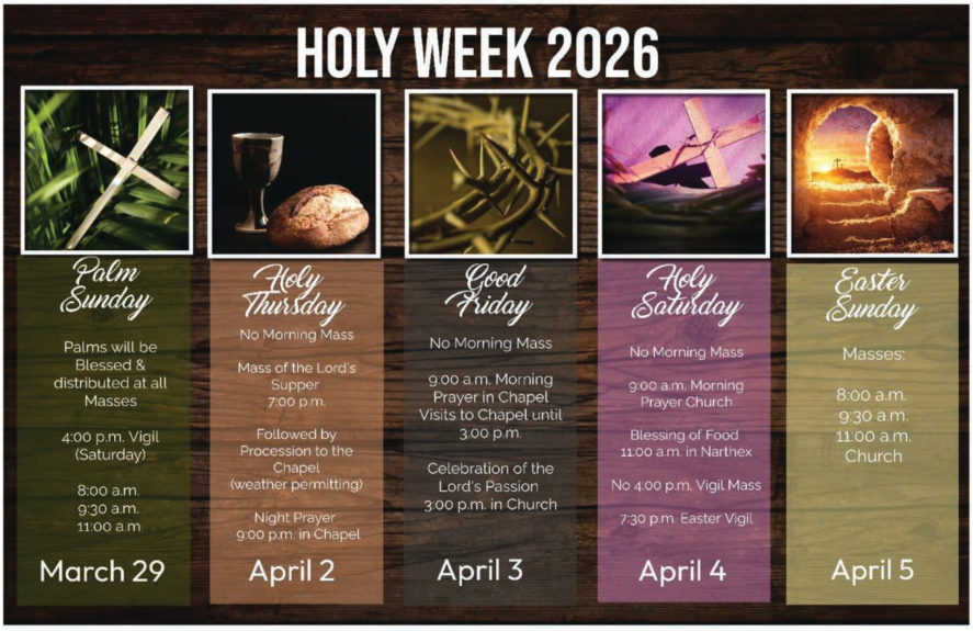 OLsacredheart's tweet photo. As we celebrate the Lenten season, join us for Holy Week, starting March 29th! https://t.co/iXPSmjp1GY