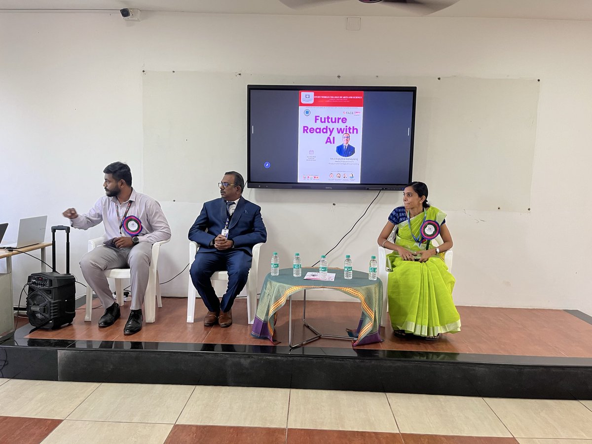 StudyWorldGI's tweet photo. Future Ready with AI

Study World College of Arts and Science successfully conducted an insightful seminar on “Future Ready with AI” by Mr. I. Arputha Sahayaraj, Head of IT Department, Study World College of Engineering. https://t.co/x2PugYPRVF
