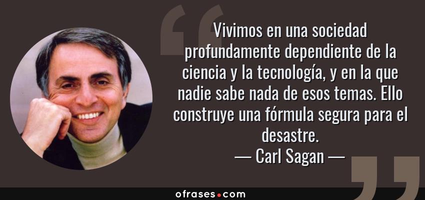 Los comentarios son un poema de ignorancia y victimización. Nunca más relevante que hoy la gran frase de Carl.