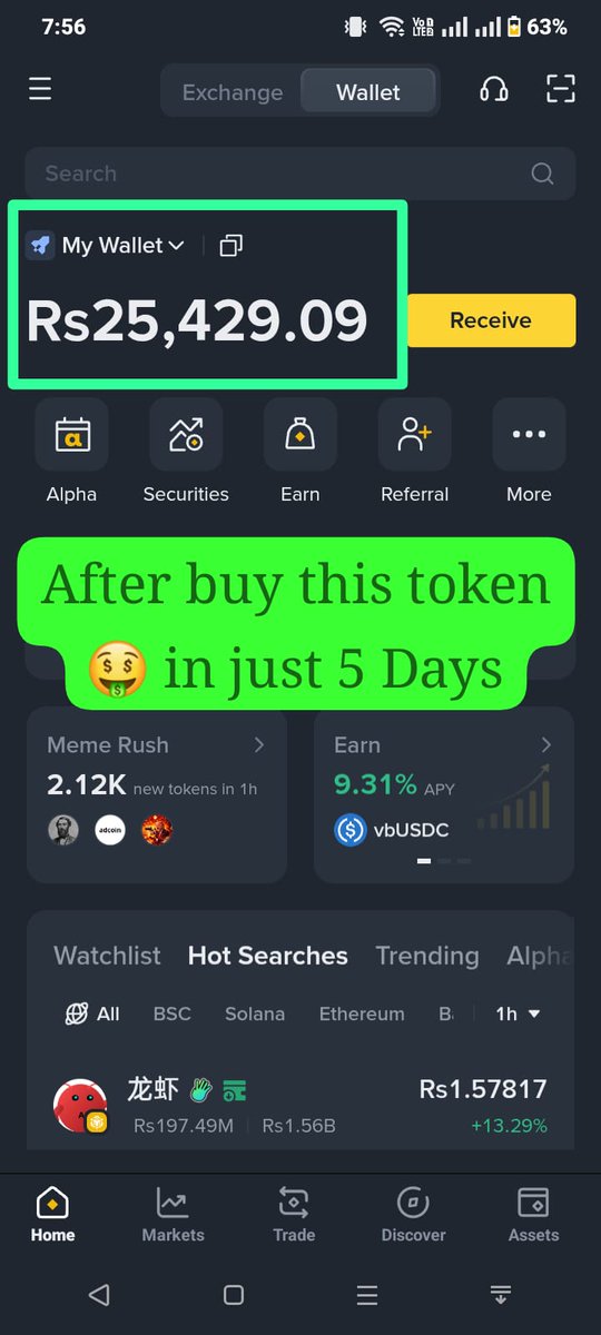 Zaynox_Trade's tweet photo. @binance Littery I can't imagine binance have very strong coin this name IRAM token in binance wallet bsc chain mind blowing coin czz this made me millionaire 🤑 thank so much binance 🤗 @IramToken #IRAM #binancewallet #crazytoken https://t.co/EtsBLtsKvn