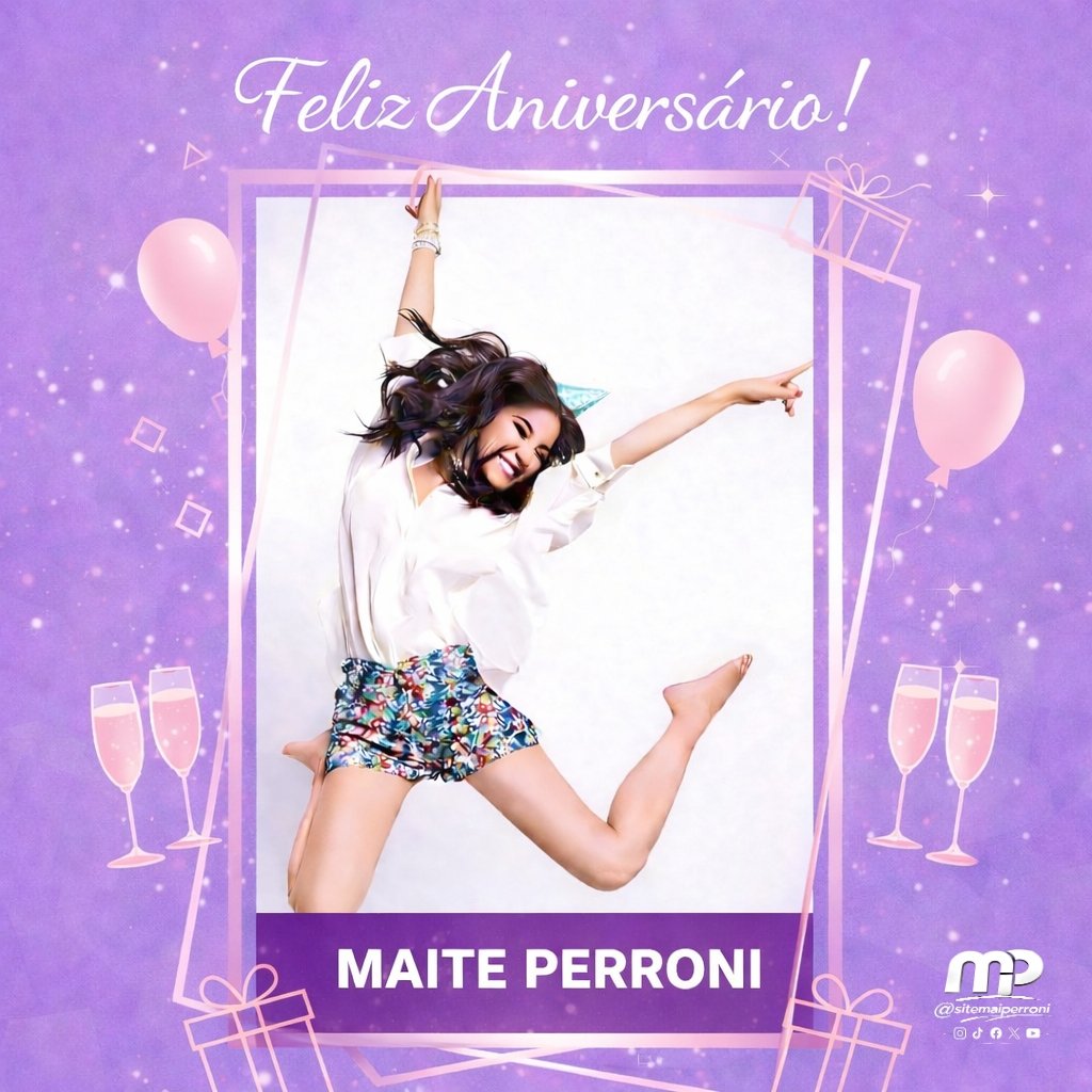 SiteMaiPerroni's tweet photo. ✨🎂 ¡Feliz cumpleaños, Maite! 🎂✨

Hoy celebramos no solo tu nacimiento, sino la mujer extraordinaria que eres. Tu luz atraviesa escenarios, pantallas y fronteras. No entregas solo talento  entregas verdad, entregas alma, entregas corazón.

Cada personaje, cada canción, cada mirada tuya lleva emoción real. Nos enseñaste sobre amor, fuerza, valentía y sobre seguir creyendo incluso cuando parece difícil.

Y en este momento tan especial de tu vida, que esta etapa dedicada a tu pequeña Lia esté llena de descubrimientos, complicidad y hermosas conquistas juntas. Que vivas el amor más puro y que te fortalezca cada día más.

Que la vida te abrace con la misma intensidad con la que abrazas tus sueños. Que nunca te falte salud, paz y razones para sonreír porque cuando tú sonríes, el mundo se vuelve más bonito.

Gracias por ser inspiración, por ser arte, por ser luz. 💜

Con todo nuestro amor, hoy y siempre, tu fan club que camina contigo en cada etapa. ✨ @maiteperroni