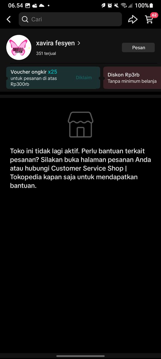 arassze's tweet photo. dan yap hilang, ini kalo penjual tidak acc pengembalian dana gimana yaa:(
bingung bgt, udah nabung lama2 buat beliin gamis keluarga, malah ketipu:( padahal keluarga udah exited, dan mrk cm nunggu baju ini buat lebaran besok🥺🥺 https://t.co/j6TX7B0BkD