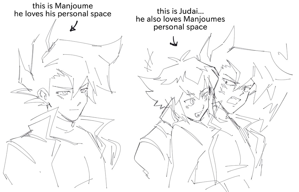 noritar0's tweet photo. manjoume and judai https://t.co/eu0mZVspYu