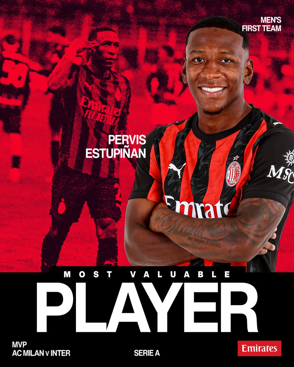 First goal in rossonero ✅ 
@Emirates MVP in the derby ✅