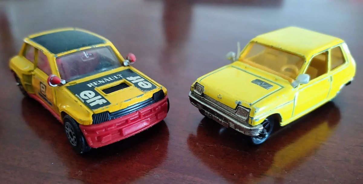 BlenderWheels's tweet photo. Road &amp; Track:
Renault 5: Maxi Turbo de Corgi Juniors, R5, Majorette. https://t.co/eX8RAQdlfj