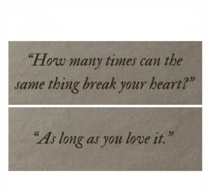 “As long as you love it”