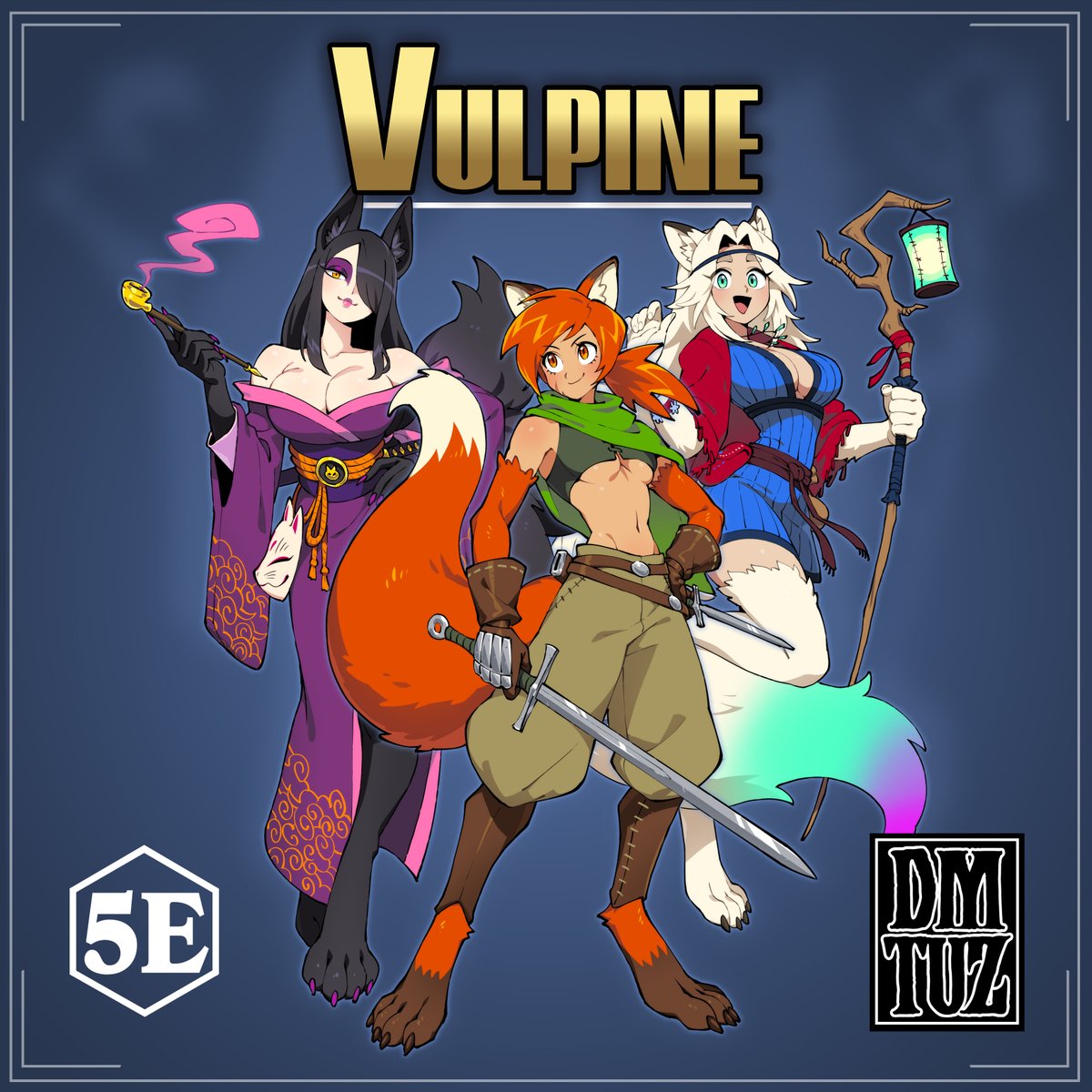 dm_tuz's tweet photo. Vulpine, a brand new Monster Girl species emerges!

~~Illustrated by Quewie~~ 

Follow for regular Monster Girl/TTRPG Content!  Link to free PDF in replies! 

#monstergirl #MonsterGirls #DnD #dnd5e #dungeonsanddragons https://t.co/SAocZjmOak