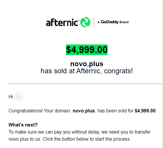 fivedotbest's tweet photo. SOLD
novo. plus for usd4999 @afternic 
congrats to buyer and thankds for AN

#DomainsForSale #Domains https://t.co/dQAzh94TGy