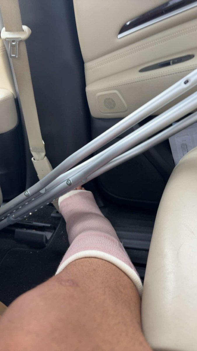 KyeranJohnson2's tweet photo. minor setback for a major comeback. https://t.co/GfTGHMlzxy