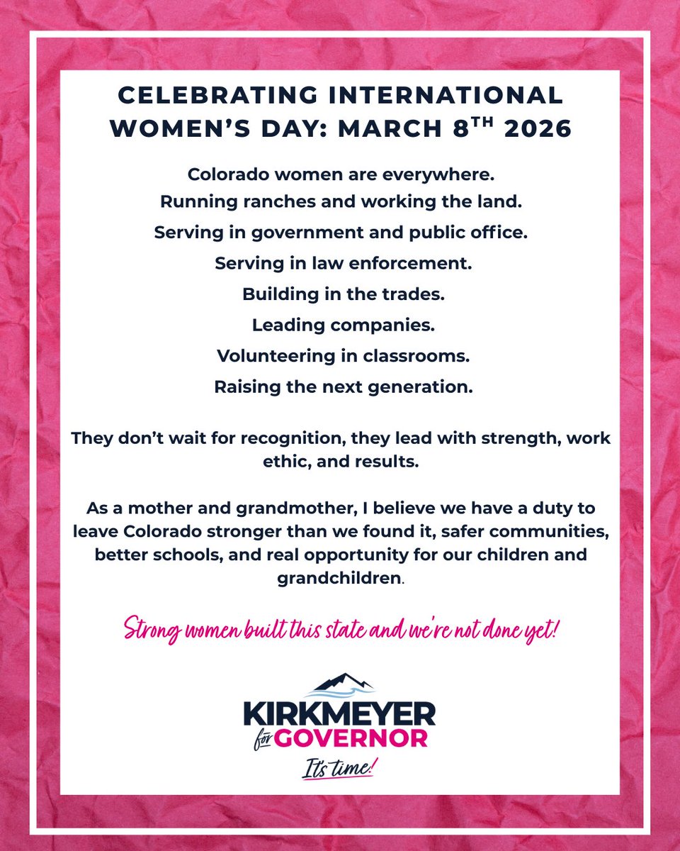 Barb Kirkmeyer for Governor tweet media