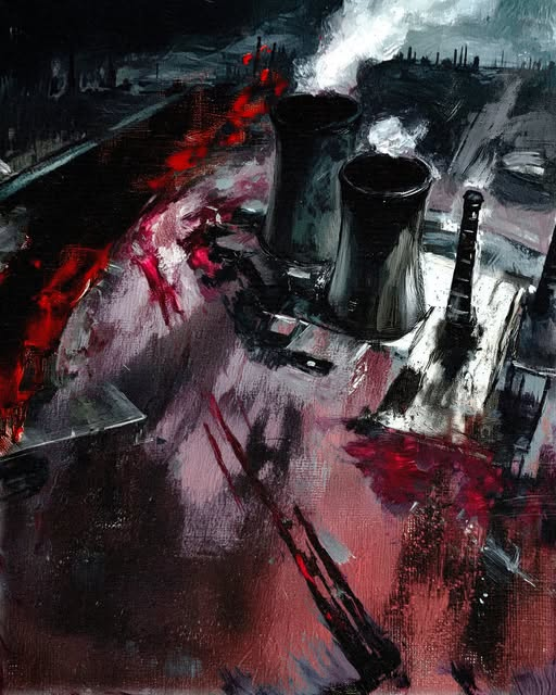 RaBeArt's tweet photo. The Old Ashengrave Coal Power Station. Artist: Häri Ren. HP: https://t.co/Se14jF6PW2 , https://t.co/p6TbhoC216 ,
#art #digitalart #HäriRen #aiart #Ashengrave #ColePower #Manchester #England https://t.co/sMiVXzWj5n