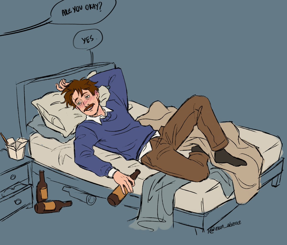 voidpersn's tweet photo. Nathan Freeling is drunk as F*ck. Someone help him
.
.
.
#hauntedhotel #hauntedhotelfanart #nathanfreeling #ArtistOnTwitter #fanart https://t.co/8fD5deRRWw