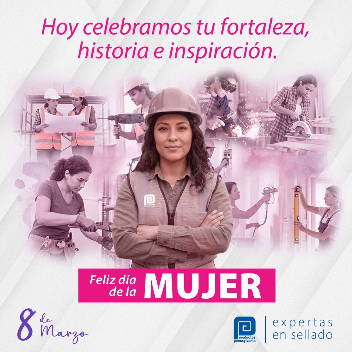 #Hoy8 celebramos a las mujeres que están en la obra, el taller y la ferretería. 👷‍♀️🔧

Gracias por construir, innovar y hacer posible el progreso de nuestra industria. 💜

🌐 pennsylvania.com.mx/nosotros/

#8Marzo #DiaDeLaMujer  #DiaInternacionalDeLaMujer #8M2026 #HoyEnLaHistoria