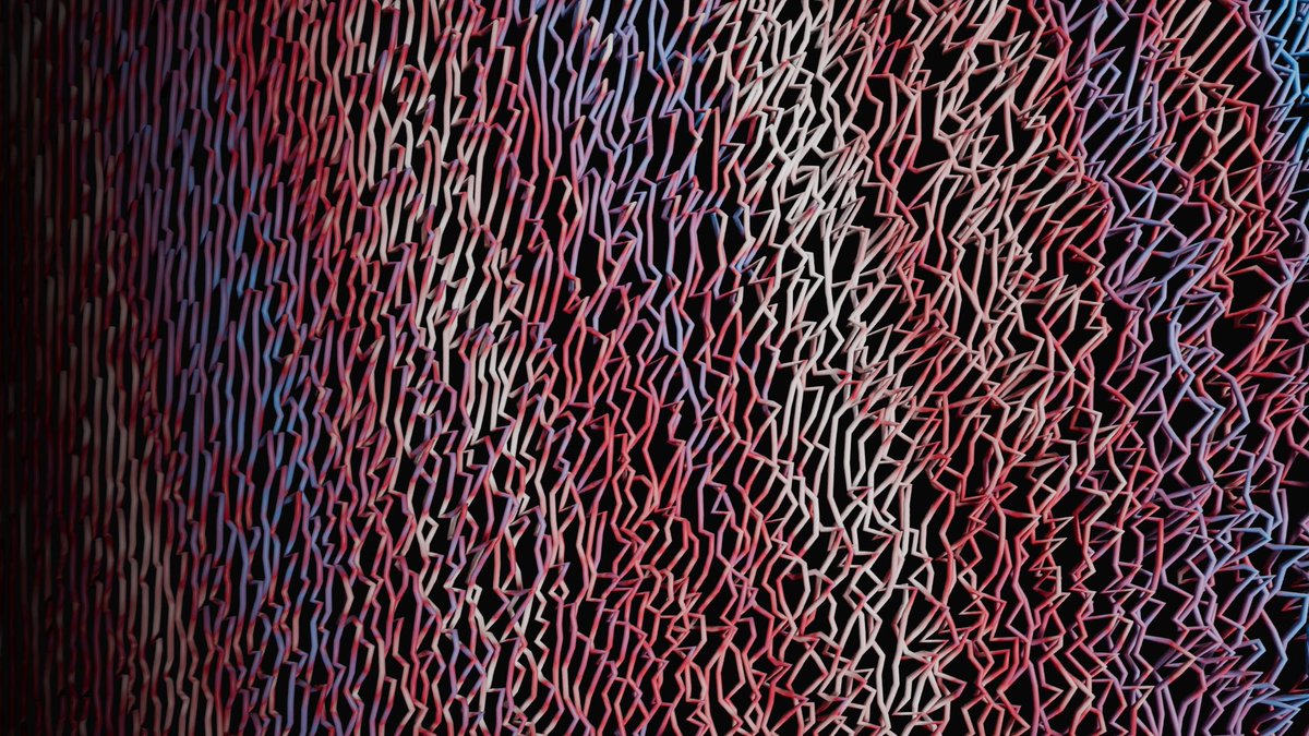 Sciencegirllife's tweet photo. New Strings!
This is Mesh to Curve, noise- based in blender 4.1. 
#blenderart #blender3d https://t.co/YY76NAhzcx