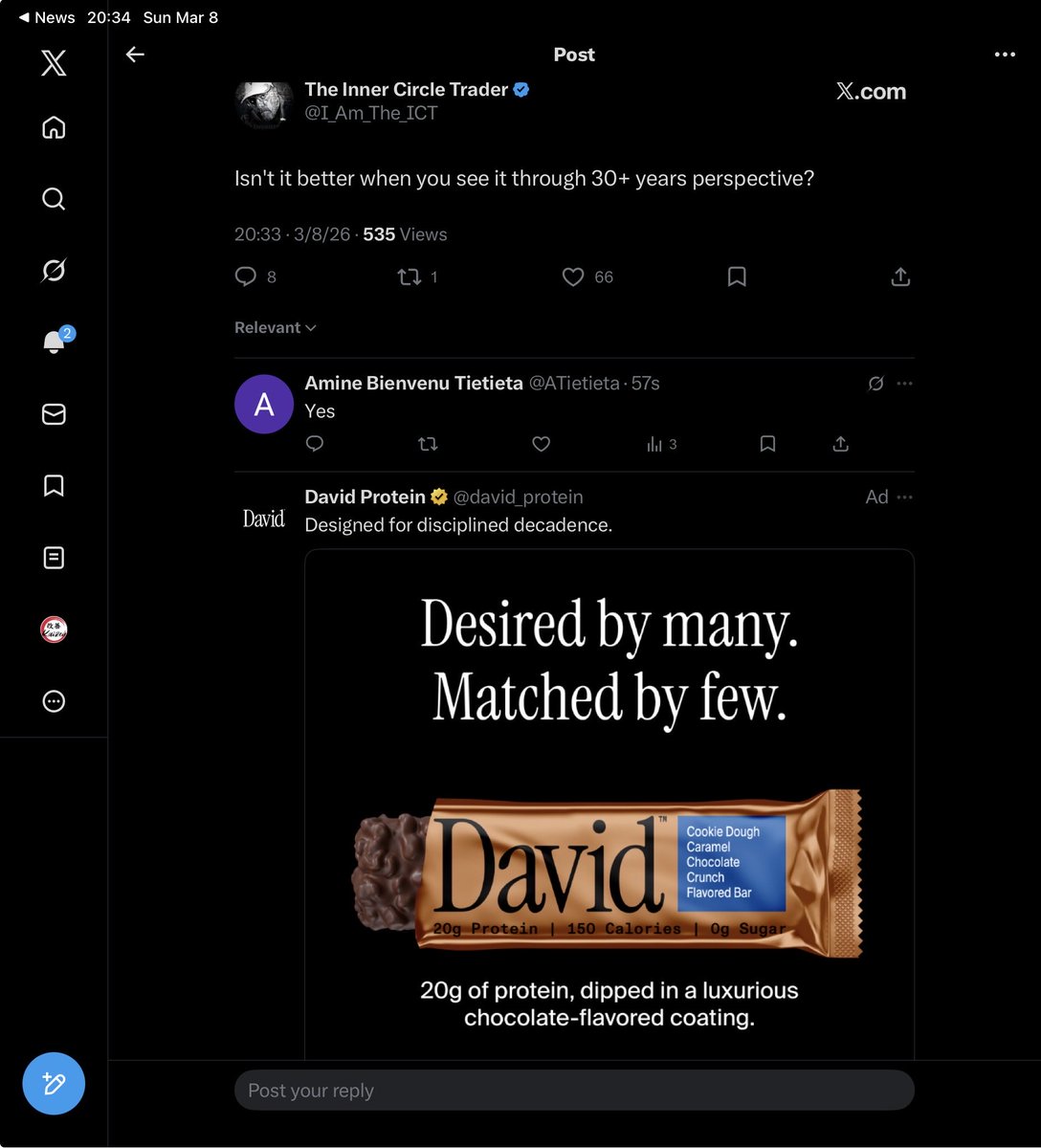 KaizenTraderICT's tweet photo. @I_Am_The_ICT This add popped up in my feed for ur post @I_Am_The_ICT. I almost thought you posted it and then figured it was just a very nice coincidence. https://t.co/MGxcSR2sMM