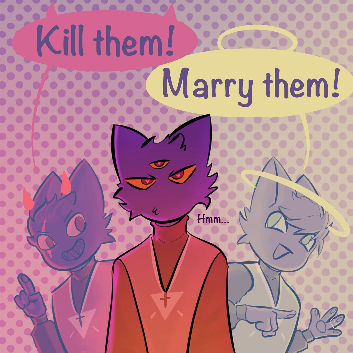 🌙👹
☀️😇
#cultofthelambfanart #cultofthelamb #cotl #aym #baal