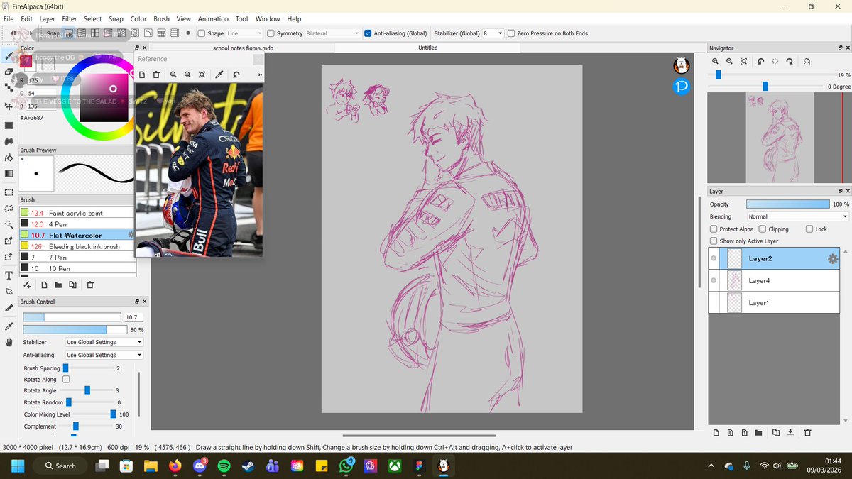 i have uni tomorrow so i cant finish this but racer yuuji wip for #yuumarch happy f1 week