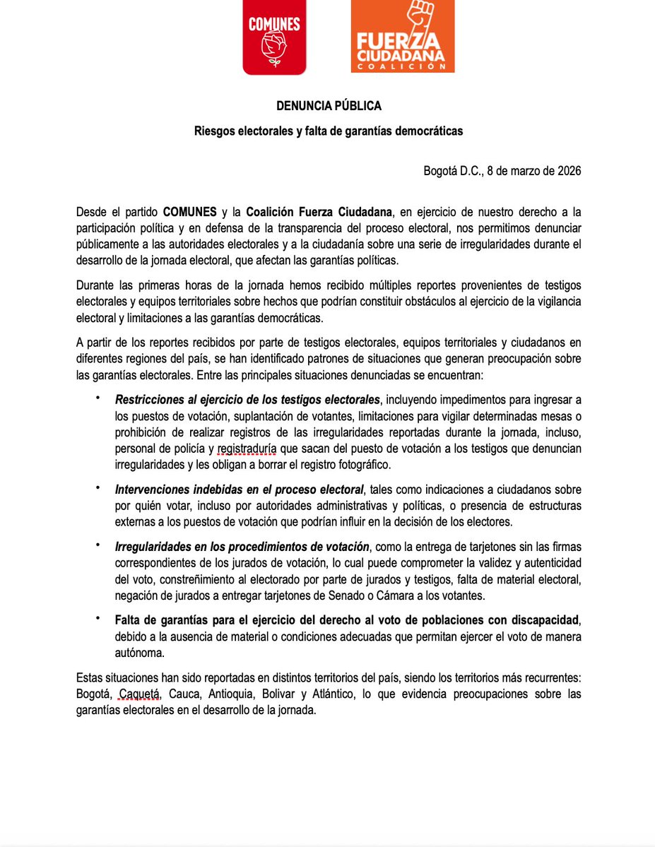 Partido COMUNES 🌹 tweet media