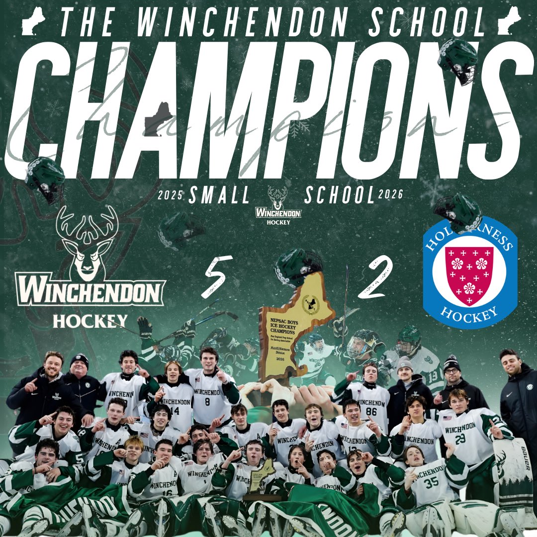 👀 👀 2026 NEPSAC Piatelli/Simmons Small School Champs! <a href="/NZPrepHockey/">NZPrepHockey</a> <a href="/WinchAthletics/">Winchendon Athletics</a>