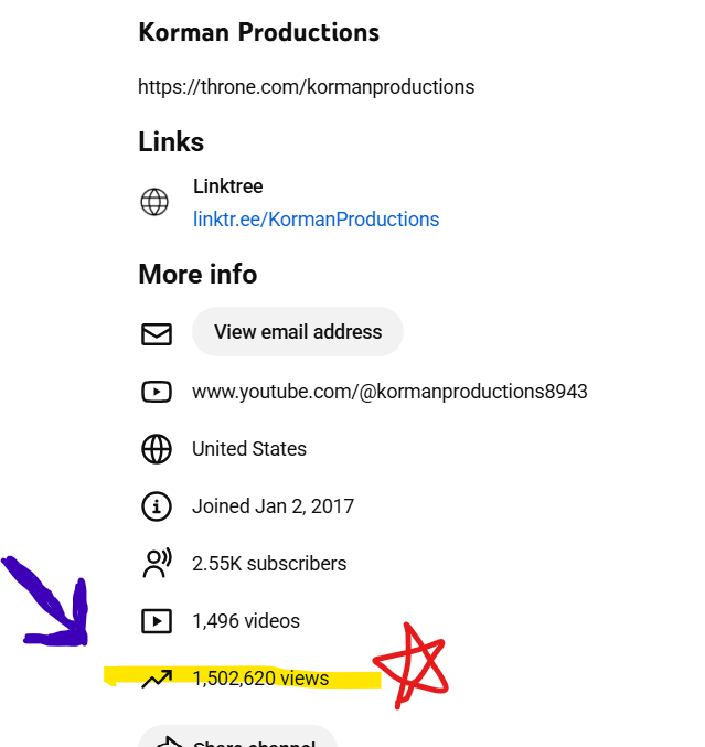 Do you remember how less than 6 months ago KORMAN PRODUCTIONS had a party to celebrate 1 million views on the YouTube channel???

WELL, we have now passed 1.5 million 🥳🎉🥳🎉🥳

A huge thank you to everyone who has been a part of this journey!!!