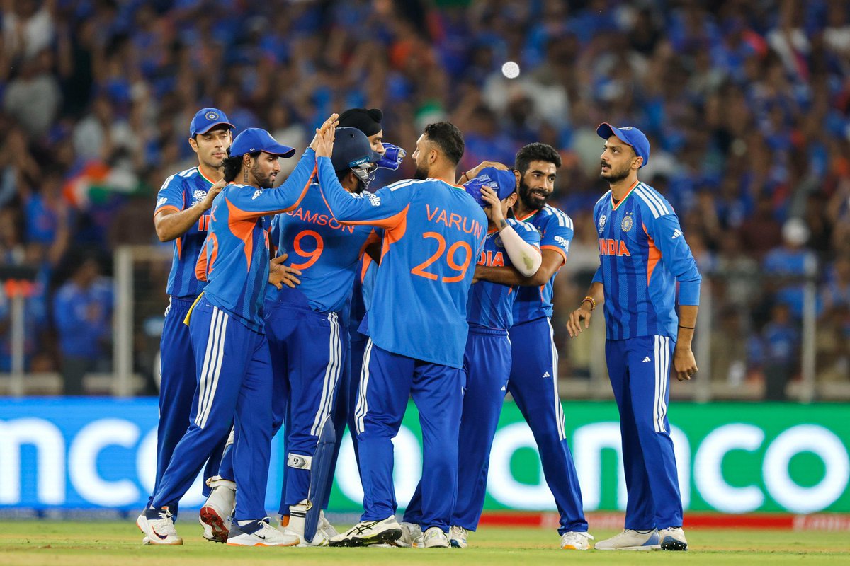 MPNaveenJindal's tweet photo. Well done, champions. The tricolour flies higher today! 🇮🇳 🏆

Heartiest congratulations to #TeamIndia on winning the ICC T20 World Cup! A spectacular performance, full of skill, determination and team spirit. 

Team Blue have once again shown the world the power of talent, discipline and the never-give-up spirit of India.