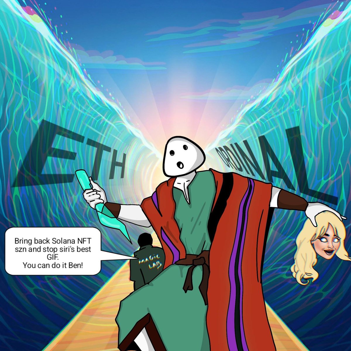 Sorry, I don't make the rules. 

Magic Eden is clearing the floor and the Solana spotlight is back.

This is my entry for

Meme Lab  No.19 is LIVE

Theme: Solana NFT Summer.