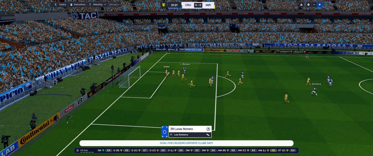 TaoTheWayX's tweet photo. #Cruzeiro #Mineirao #Mineiro #FM26 #StadiumPack #Patreon 2.4 Beta #Linux #PopOS https://t.co/UnJpk6dcRo