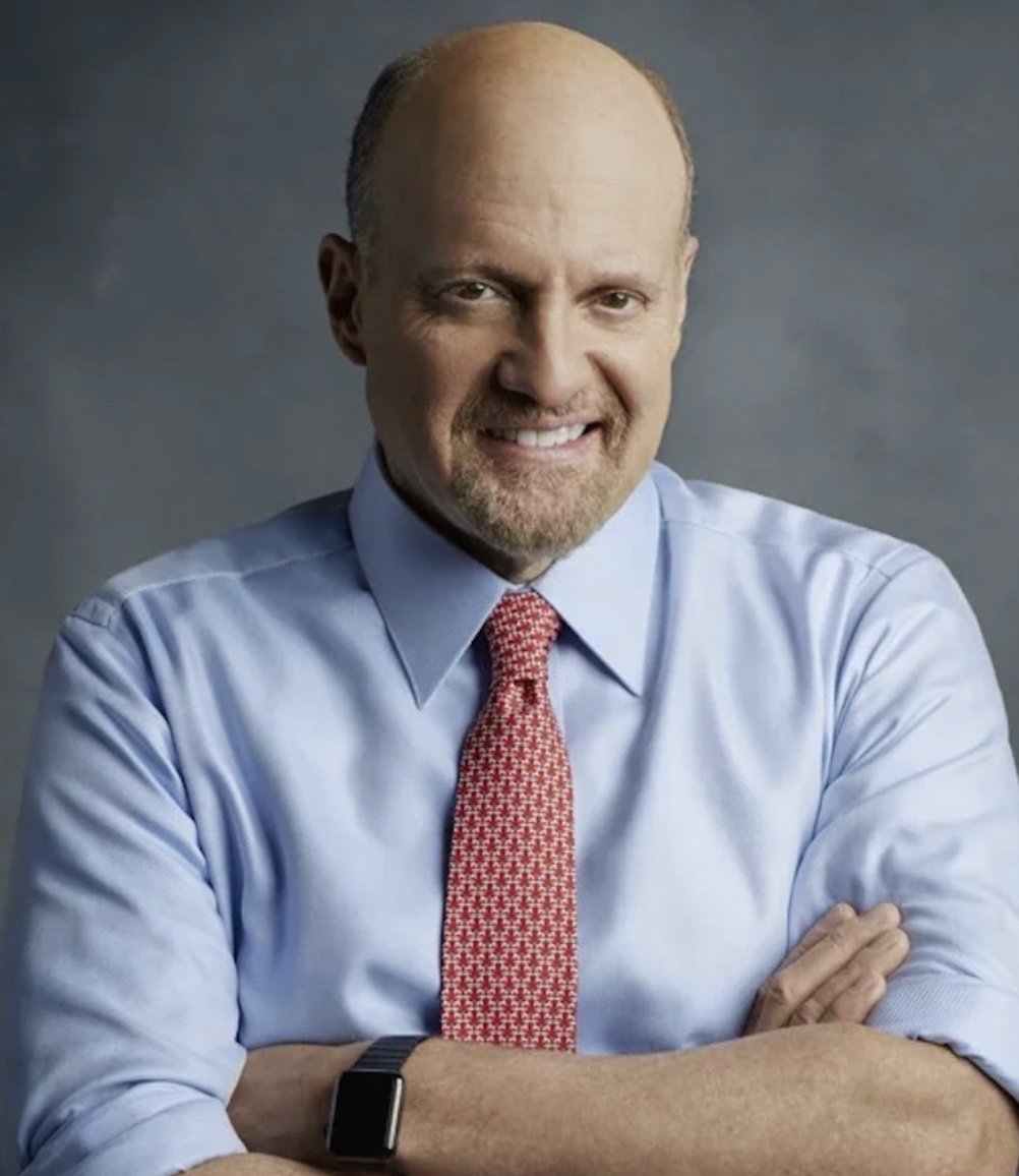Barchart's tweet image. PSA 🚨: The eyes of the world turn to Jim Cramer praying for just 1 bearish tweet 🙏