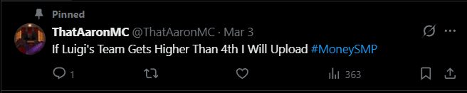 Aztronzz's tweet photo. Wait i didnt mean it #MoneySMP https://t.co/SlRhggdO0H
