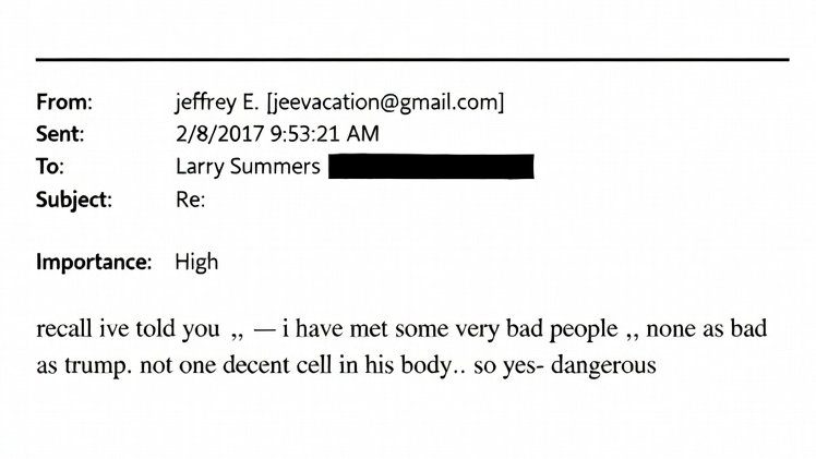 actuenvif's tweet photo. 🚨🇺🇸📁 Jeffrey Epstein à propos de Donald Trump :

« J'ai rencontré des gens très mauvais, mais aucun n'était aussi mauvais que Trump, pas une seule cellule saine dans son corps. » https://t.co/r6duqD5zxi