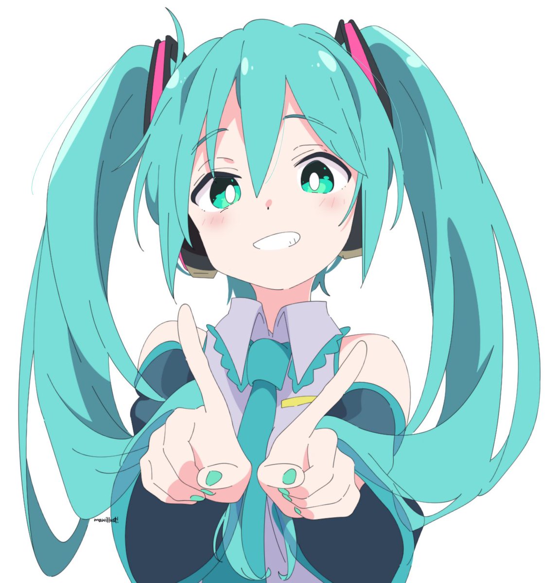 mawillust's tweet photo. Sound of the future by mawillust. [Hatsune Miku]
❤️ &amp; Repost.

「 #ミクの日  #ミクの日2026 #初音ミク #HatsuneMiku #VOCALOID 」 https://t.co/IgELPhSq55