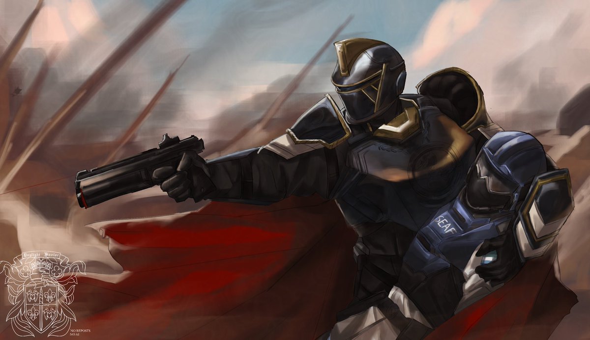 A knight always protects the innocent

#helldivers2art #Helldivers2