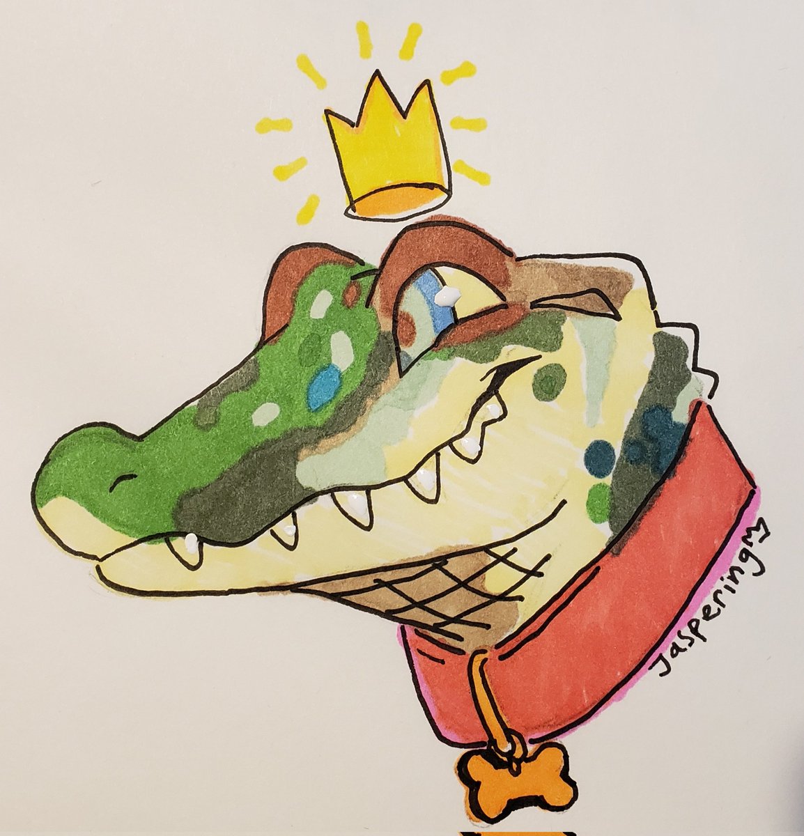 jaspering 🐊!! tweet media