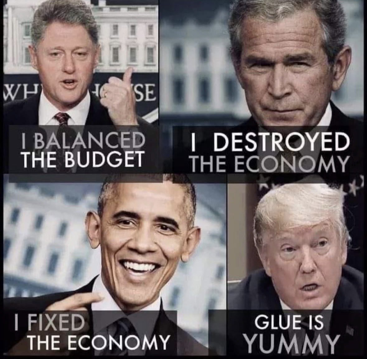 Some presidents solve problems… some, just… 🤪