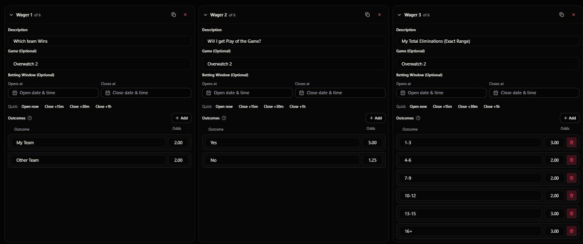 Example Prop Wagers on Overwatch.

Available at StreamStakeTV.com