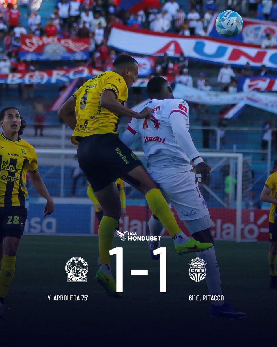 ¡Final!

🦁 Olimpia 1 🆚 1 Real España 🚂

#LigaHondubet