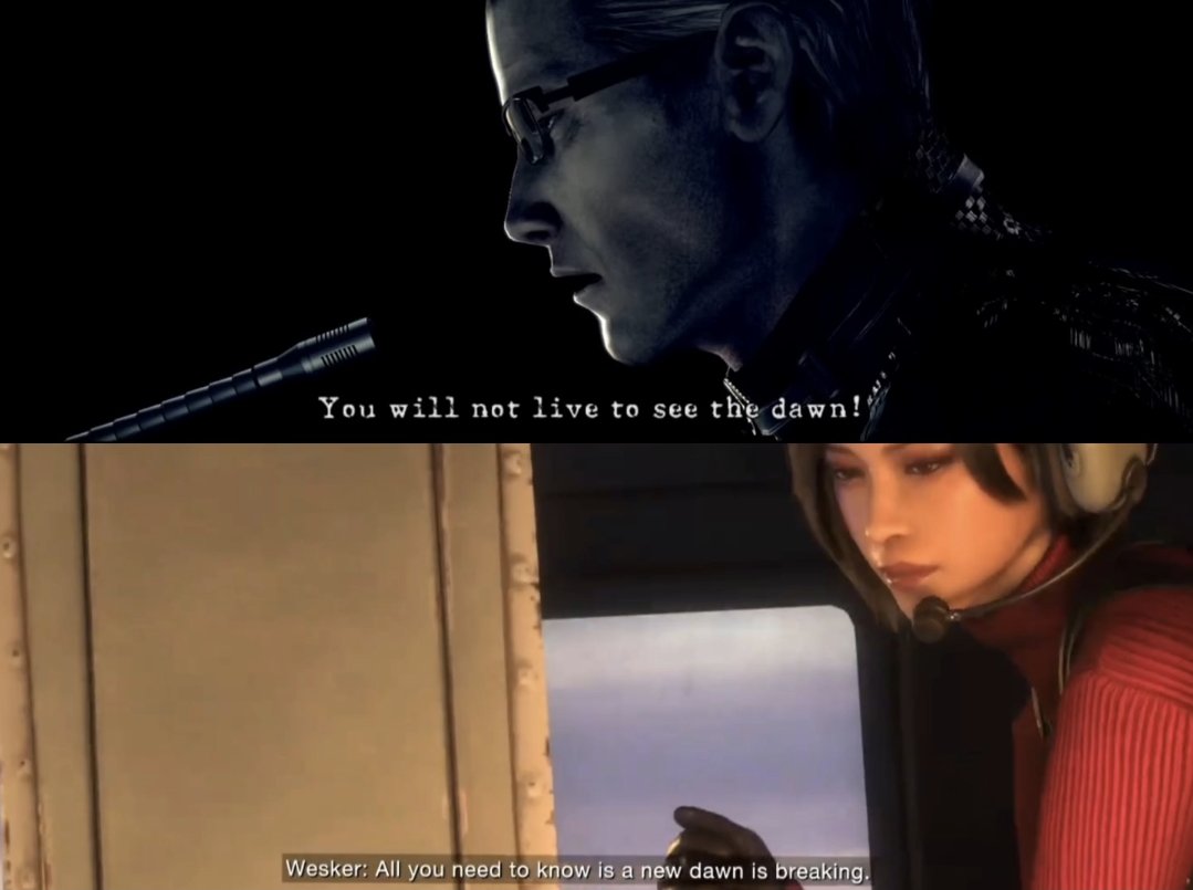 RacconSurvivor's tweet photo. Among the gibberish words on the BSAA's computer in RE9, there's a domain called “NEWDAWN-capcom . com” i tried searching it, but nothing came up. The only relation to “NEWDAWN” i could think of are “Through the Darkness” lyrics &amp; Wesker's quotes in RE4R/RE5. #REBHFun https://t.co/SRdn9rKZZn
