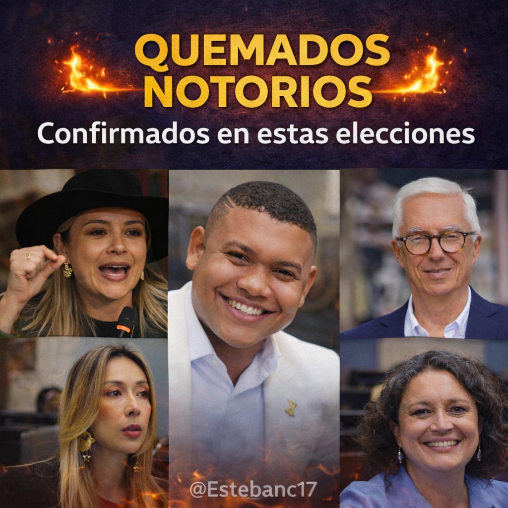 Que alegría ver a esta banda de aprovechados salir del estado ojalá nunca más vuelvan, hoy celebramos esta victoria del pueblo Colombianos que no olvida a los traidores de la patria.
#Elecciones2026 #Elecciones #EleccionesColombia2026