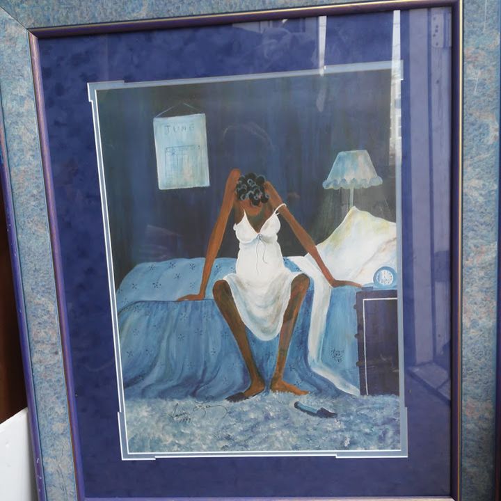 DMarqueHall's tweet photo. Art of the Day! "Blue Monday". Buy at: https://t.co/zeHUON4of5 https://t.co/quctESe5pW