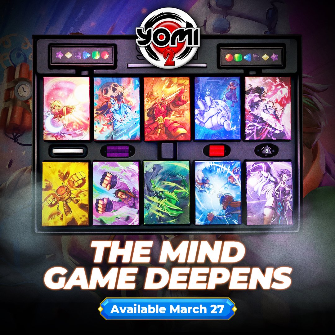 New to Yomi 2? 

This is where the real mind games begin. 🧠⚔️

Shadows Over Flagstone expands the battlefield with fresh matchups, deeper reads, and moments that make you say, “Wait… I didn’t see that coming.”

March 27 is coming fast and this expansion is built for players who