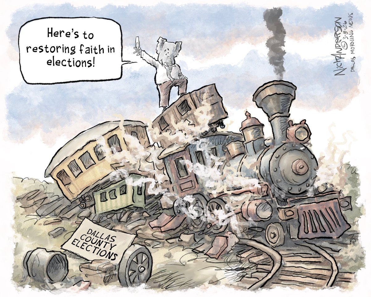 Nick_Anderson_'s tweet image. Election Chaos
Link in comments...
#txlege #DallasCounty #votersuppression