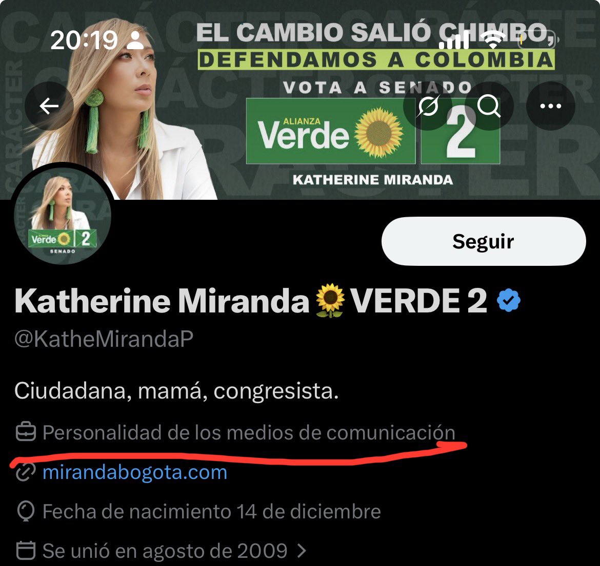 Katherine Miranda ya no es congresista, ahora es Personalidad de medios de comunicación 😂😂😂

Hacerse elegir con votos de izquierda para terminar gobernando con el uribismo no fue muy buena idea después de todo