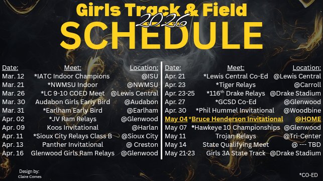 AtlanticTandF's tweet photo. 2026 Season Schedule https://t.co/dwf4egaf0H