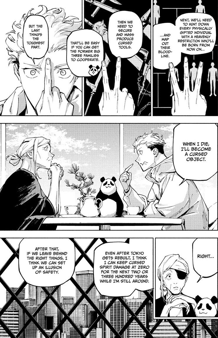 blverside's tweet image. gege successfully set up the story for another sequel which could just be as short as modulo and would end right before yuji becomes a cursed object 

#modulo25