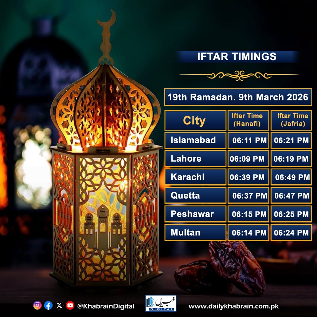daily_khabrain's tweet photo. Iftar timing
#khabraindigital #IftarTime #RamadanKareem #Ramadan2026 #RamadanMubarak #IftarVibes #FastBreaking 🌙 https://t.co/SdhUkxzv4e