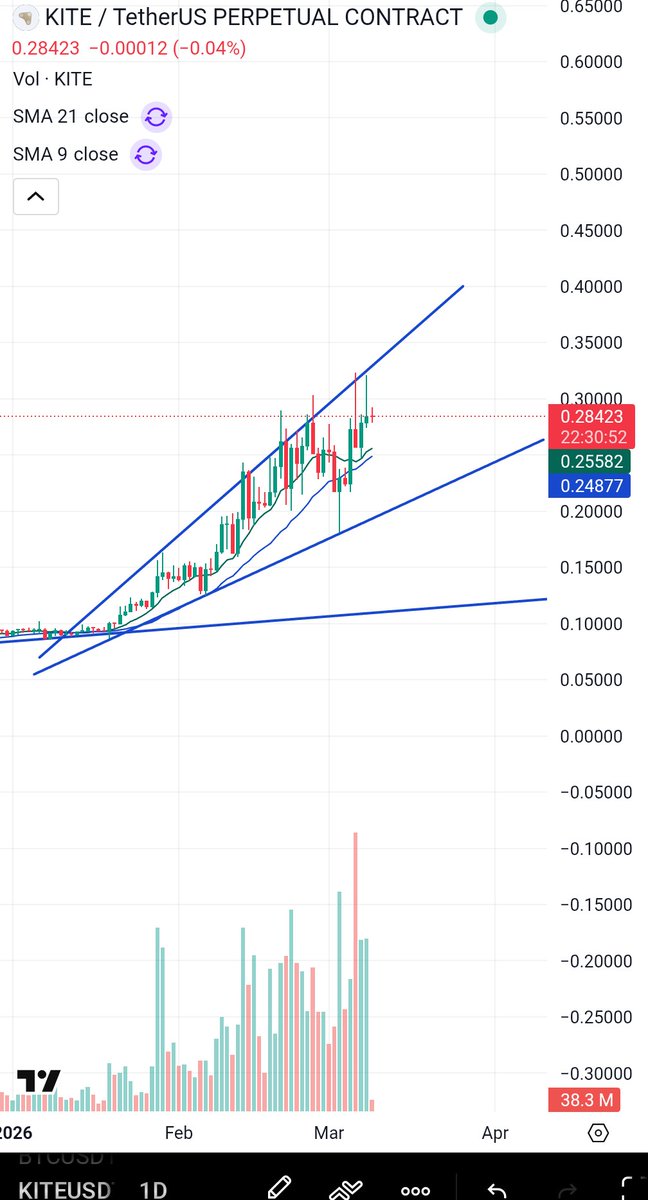 Lightyagami191's tweet photo. $KITE How manipulated a chart can be? This is going to end really bad. https://t.co/aM5fCGup10