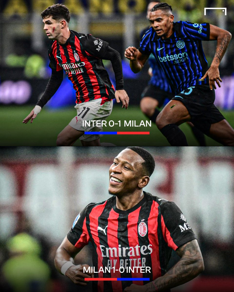 Double Derby delight! 🔴⚫

Milan have officially completed their first league double over Inter since 2010/11  👏