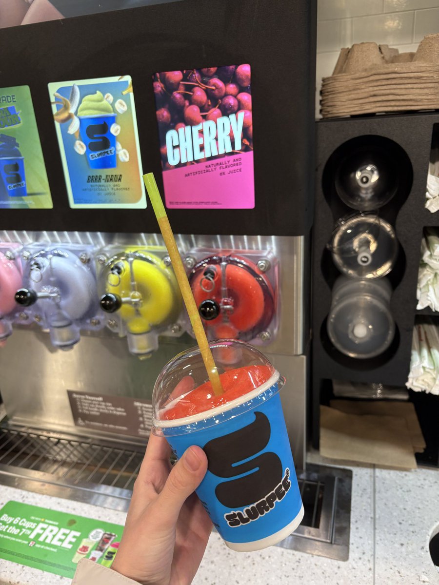 SophRum's tweet photo. Happy International Women’s Day to me because the guys in line in front of us paid for our slurpees :):) free slurp! @7eleven https://t.co/DBJWbcBXYB