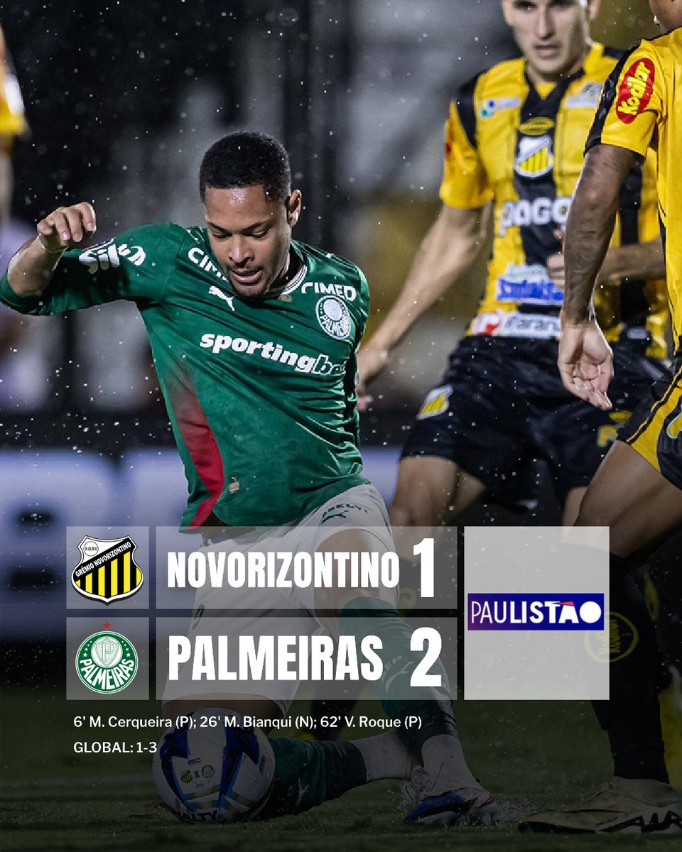 🟢⚪ PALMEIRAS, CAMPEÓN DEL PAULISTÃO 🏆🇧🇷

El Verdão se impuso 2-1 en el partido de vuelta y cerró un 3-1 en el global ante Novorizontino para quedarse con el título estadual

🇦🇷 El argentino José “Flaco” López fue titular en la consagración del conjunto paulista